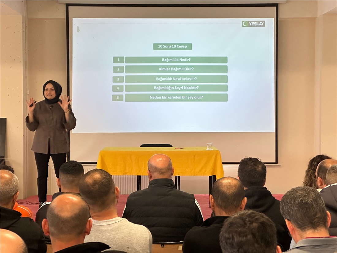 Afyonkarahisar Kampüs Açık Ceza İnfaz Kurumunda Bağımlılıkla Mücadele Konferansı